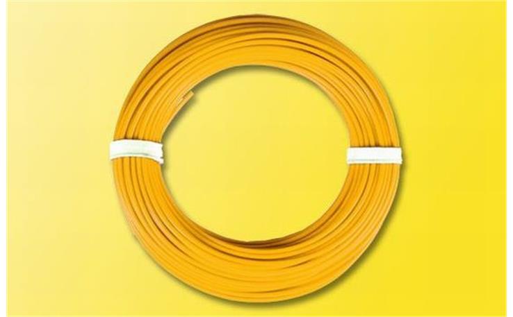 10 m Kabelring 0,14 mm², gelb