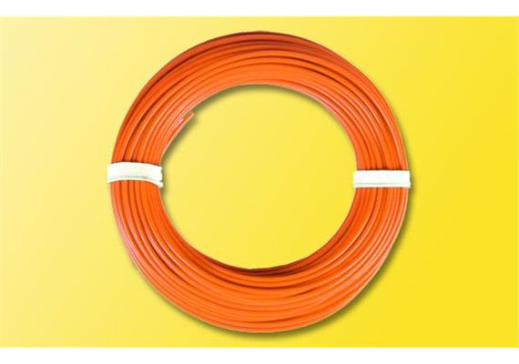 10 m Kabelring 0,14 mm², orange