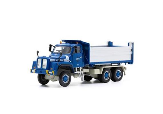 ACE 002333 Saurer D330N 6x6 Kipper KIBAG blau 1/87