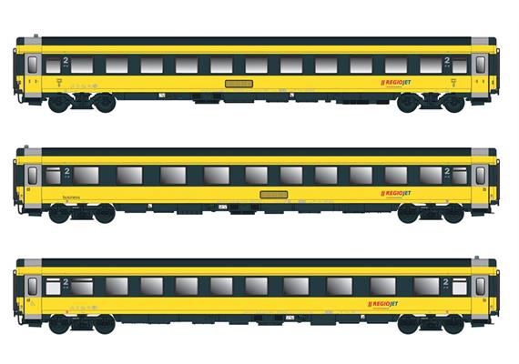 Acme 55174 Personenwagen-Set 3-tlg RegioJet, H0 GS