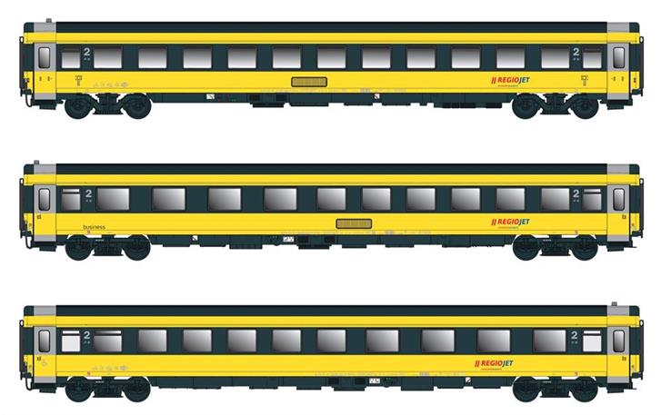 Acme 55174 Personenwagen-Set 3-tlg RegioJet, H0