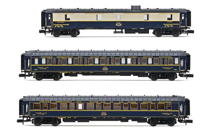 Arnold HN4403 Reisezugwagenset 3-tlg "Fleche d'Or" CIWL, Spur N