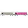 Arnold HN6426 Hochbordwagen Set 2-tlg Eoas grau und pink mit Schrott, Spur N