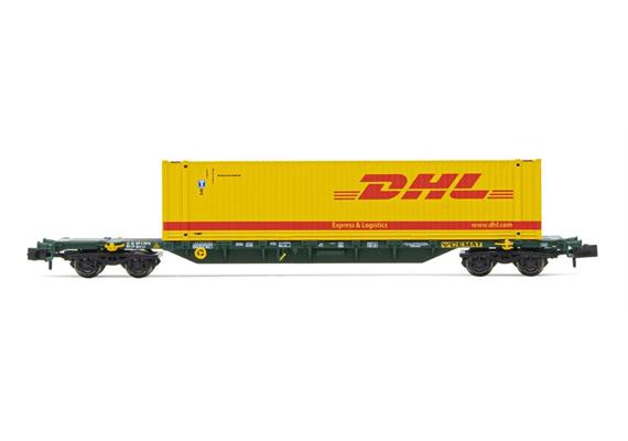 Arnold HN6488 Containerwagen Sgss mit 45' Container „DHL" DB AG, Spur N