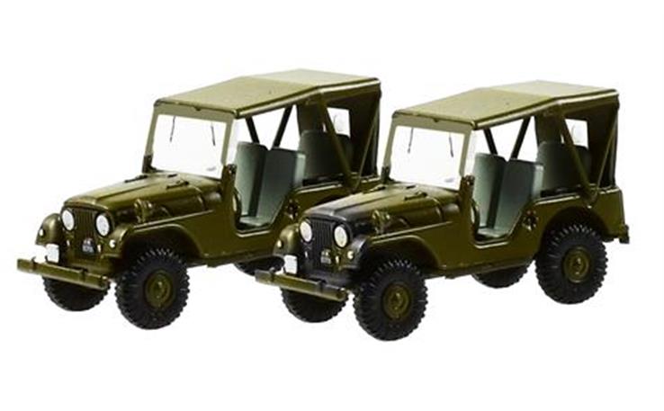 Arwico Swiss-Line 005105 Set mit 2 Willy's Jeep M38A1 "Schweizer Armee" 1/87