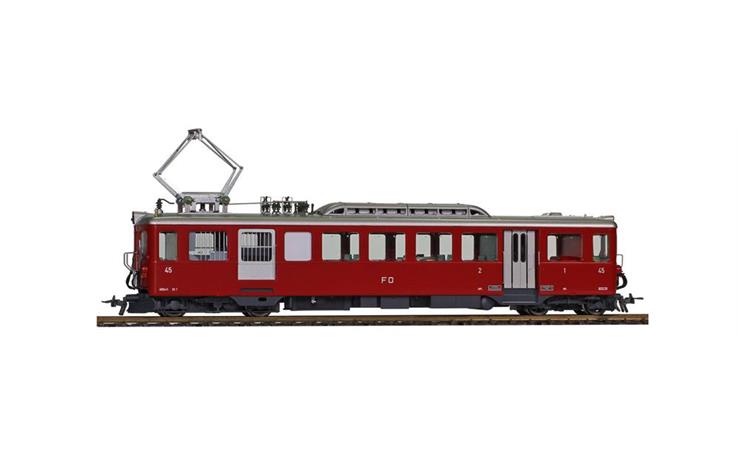 Bemo 1247215 FO ABDhe 2/4 45 Gepäcktriebwagen dunkelrot, H0m