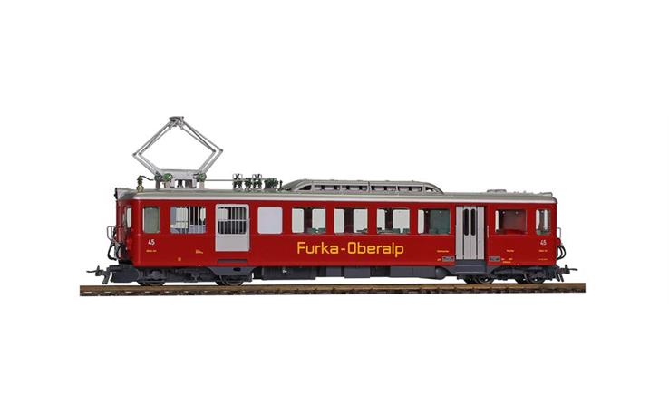 Bemo 1247219 FO BDeh 2/4 45 Gepäcktriebwagen dunkelrot, Beschriftung weiss/gelb, H0m