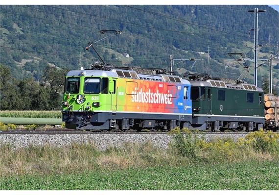 Bemo 1258175 RhB Ge 4/4 II 631 Werbelok "Südostschweiz", H0m