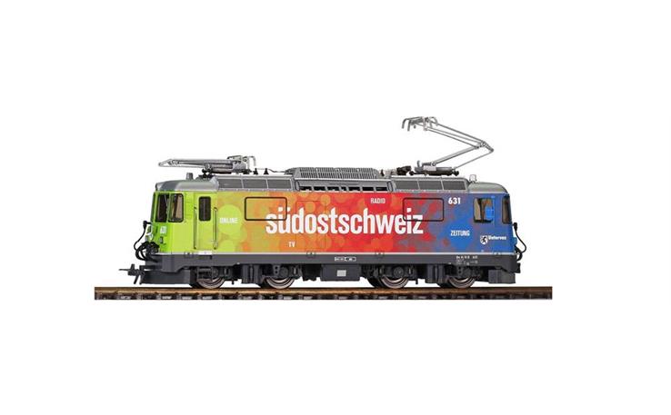 Bemo 1258175 RhB Ge 4/4 II 631 Werbelok "Südostschweiz", H0m