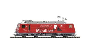 Bemo 1262294 MGB HGe 4/4 104 "Gornergrat Zermatt Marathon" Zahnradlokomotive, H0m