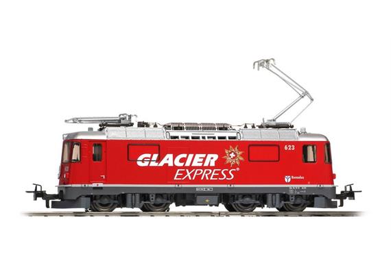 Bemo 1558183 RhB Ge 4/4 II 623 Lok "Glacier-Express", H0 AC Digital Sound