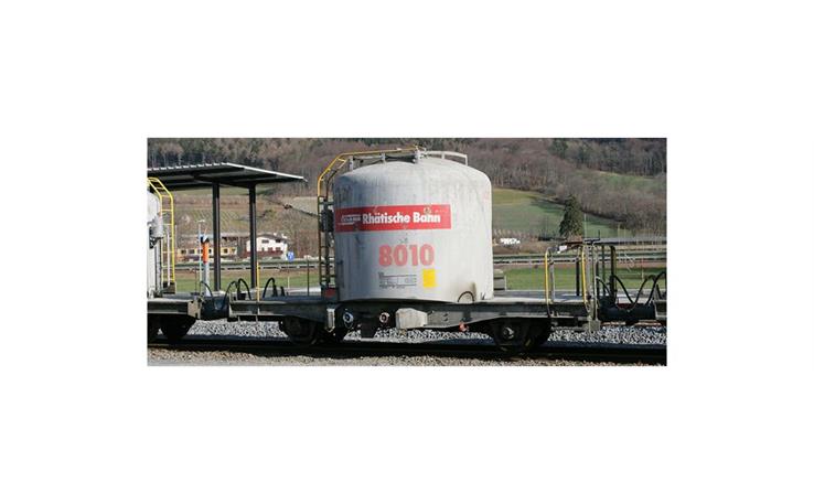 Bemo 2260130 RhB Uce 8010 Zementwagen mit rotem Band, H0m