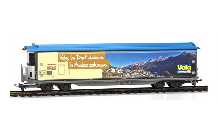 Bemo 2288 163 Volg-Schiebewandwagen Haikqq-uy 5163 "Volg Adrez" RhB, H0m