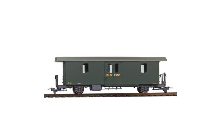 Bemo 3265103 RhB D2 4043 Packwagen grün, H0m