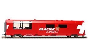 Bemo 3289132 RhB WRp 3832 "Glacier-Express" Servicewagen, H0m