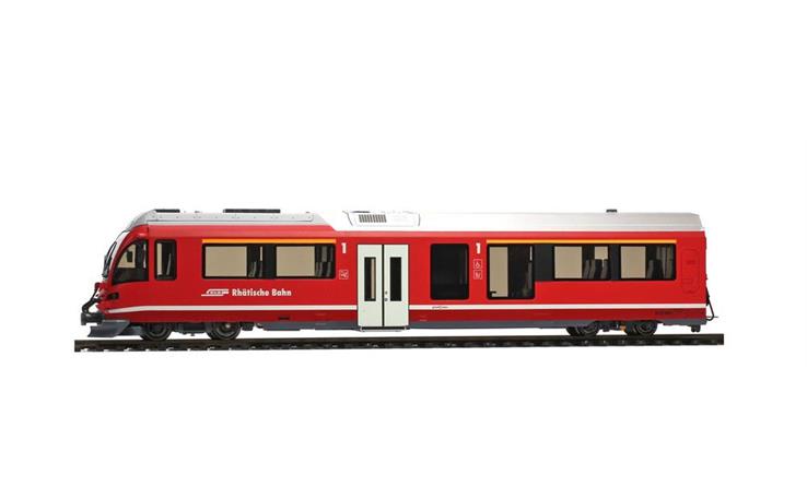 Bemo 3298182 RhB Ait 578 01 AGZ Steuerwagen mit Innenbeleuchtung, H0m