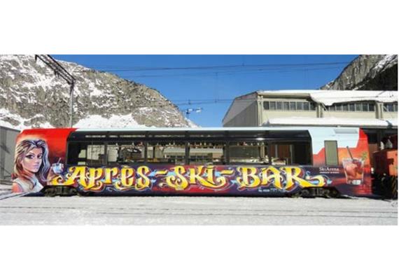 Bemo 3588298 MGB Barwagen Bp 4028 "Aprés-Ski-Bar", H0 3L-WS