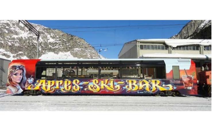 Bemo 3588298 MGB Barwagen Bp 4028 "Aprés-Ski-Bar", H0 3L-WS