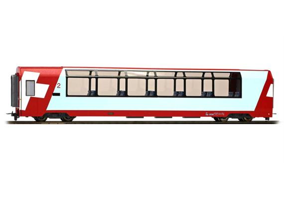 Bemo 3689127 Panoramawagen Bp 2537 "Glacier-Express" RhB, H0 DC