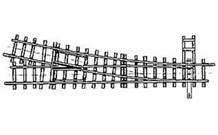 Bemo 4210000 12° Weiche HOm rechts, 162,3 mm, R 515 mm