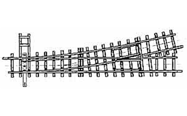 Bemo 4211000 12° Weiche HOm links, 162,3 mm, R 515 mm