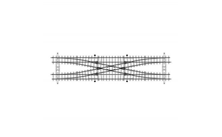 Bemo 4214000 12° Doppelte Gleisverbindung HOm