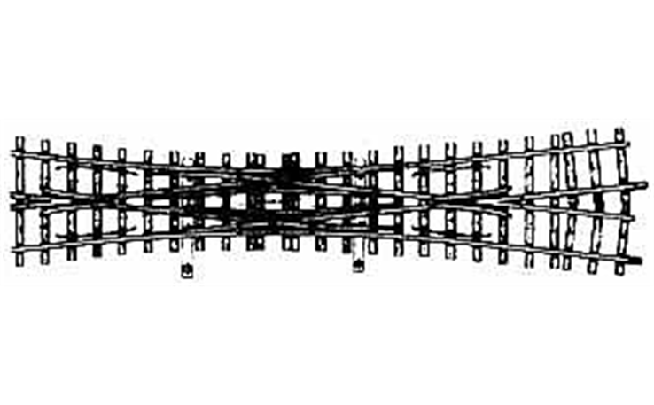 Bemo 4216000 12° Doppelkreuzungsweiche HOm gekürzt, 182 mm