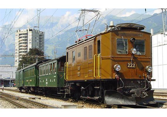 Bemo 9256111 RhB Ge 2/4 221 Stangenlok (ca.1955), Spur 0m