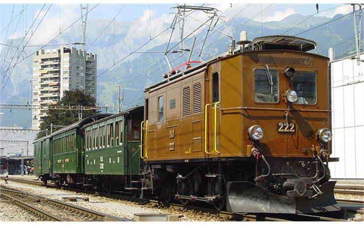 Bemo 9256122 RhB Ge 2/4 222 Stangen-Nostalgielok, Spur 0m