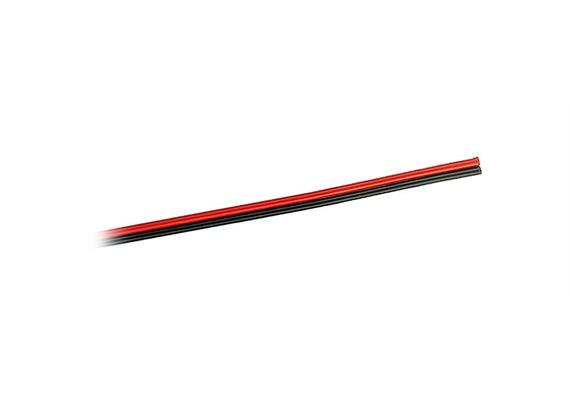 Brawa 32391 Flachbandlitze rot/schwarz 25 m