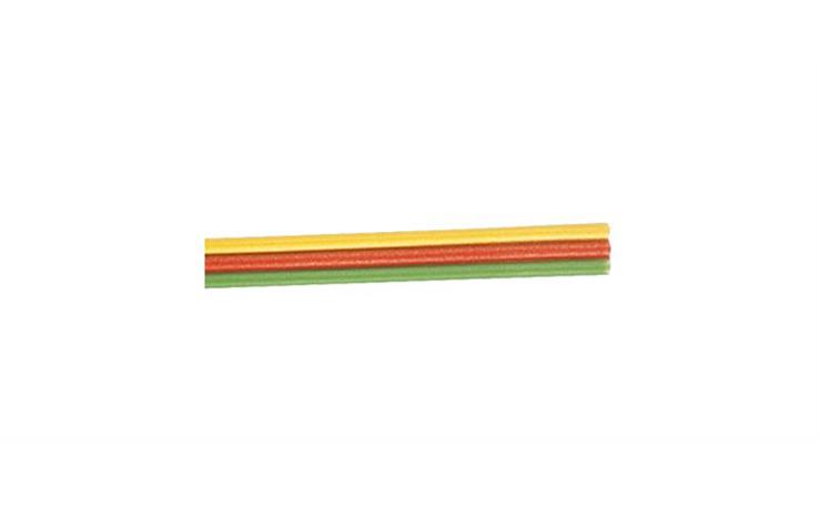 Brawa 32393 Bandkabel gelb/rot/grün 25m