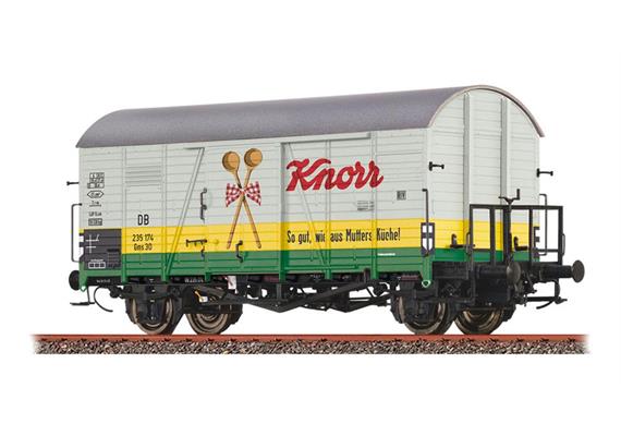 Brawa 51135 Gedeckter Güterwagen Baureihe Gms30 "Knorr" DB, H0
