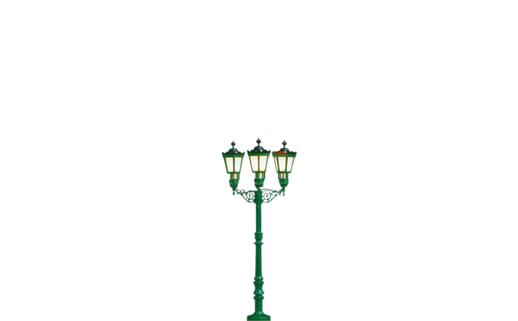 Brawa 5223 H0 Alte Platzleuchte 3-fach