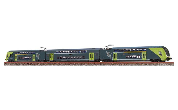 Brawa 64548 Doppelstock-Triebzug TWINDEXX VARIO 3-tlg, Spur N