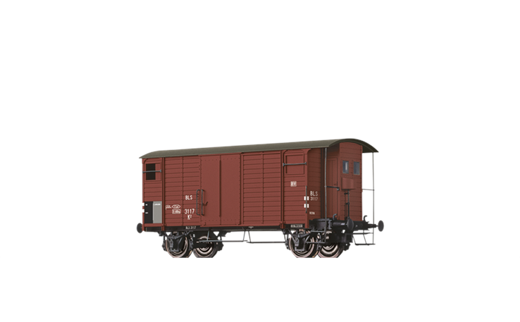 Brawa 67872 Gedeckter Güterwagen K2 BLS, Spur N