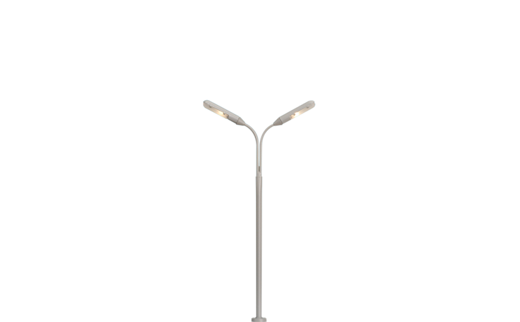 Brawa 84016 Peitschenleuchte mit LED, doppelt, Stecksockel 1/87