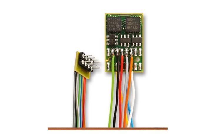 Brawa 99804 Fahrzeugdecoder DH16A-2, Anschlusskabel für NEM652, 8-polig