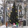 Busch 05413 Weihnachtsbaum ohne Schnee mit Kerzendioden und bunten Christbaumkugeln