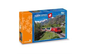 Carta Media 07720 Puzzle Glacier Express bei Stalden, 70 Teile