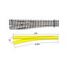 Dreischienen-Schmalspurweiche DSSW H0/H0m-H0 links