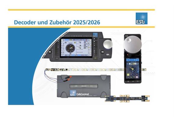 ESU 52984 Decoder und Zubehör 2025/2026, Produktübersicht