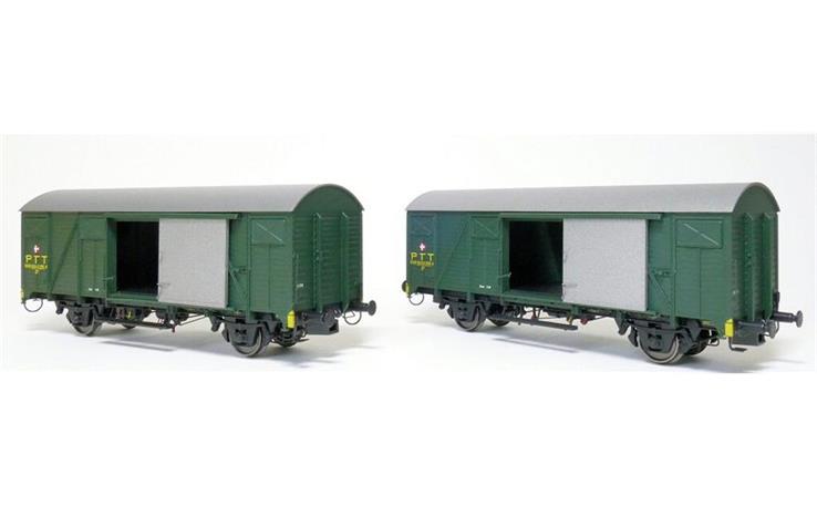 Exact-Train 20947 Güterwagen-Set Zk grün PTT, H0