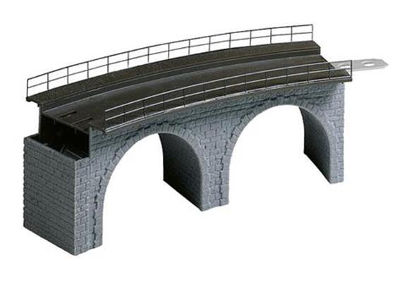 Faller 120478 Viadukt Oberteil gebogen R1 Spur H0