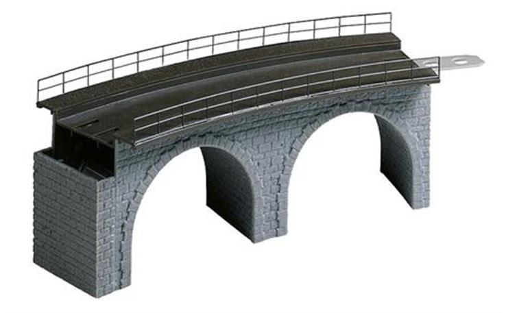 Faller 120478 Viadukt Oberteil gebogen R1 Spur H0