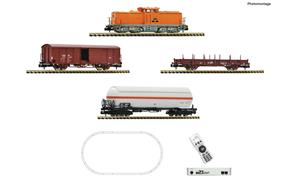 Fleischmann 5170001 z21 start Digitalset: Diesellok BR 111 mit Güterzug DR, Spur N Digital
