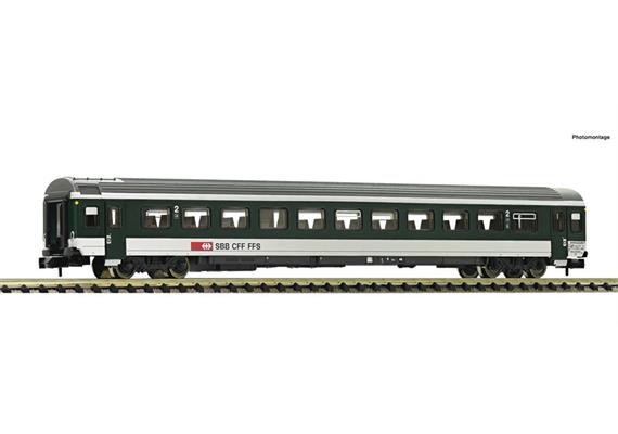 Fleischmann 6260057 Reisezugwagen EW IV 2. Kl. grün SBB, Spur N