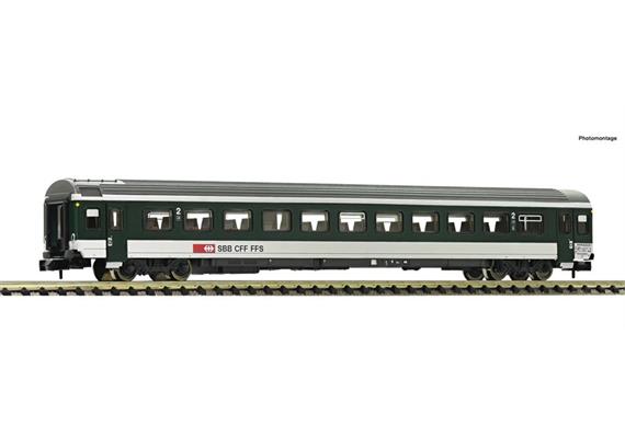 Fleischmann 6260058 Reisezugwagen EW IV 2. Kl. grün SBB, Spur N