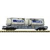 Fleischmann 6660036 Containertragwagen beladen mit zwei Tankcontainer SBB Cargo, Spur N