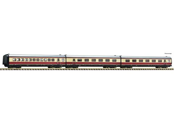 Fleischmann 741006 Ergänzungswagen-Set 3-tlg „Alpen-See-Express“ DB, Spur N