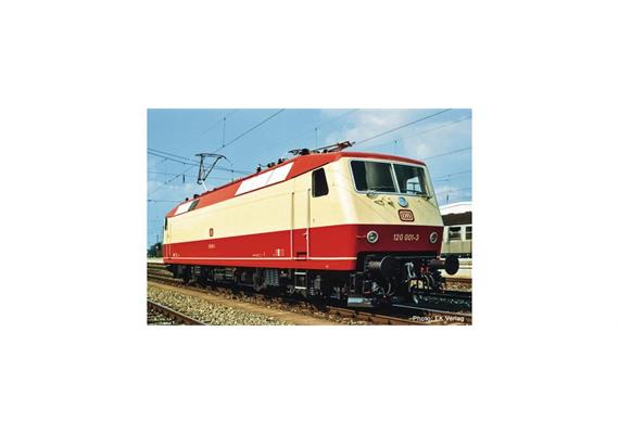 Fleischmann 7570059 E-Lok BR 120 rt/cr Vors Snd.